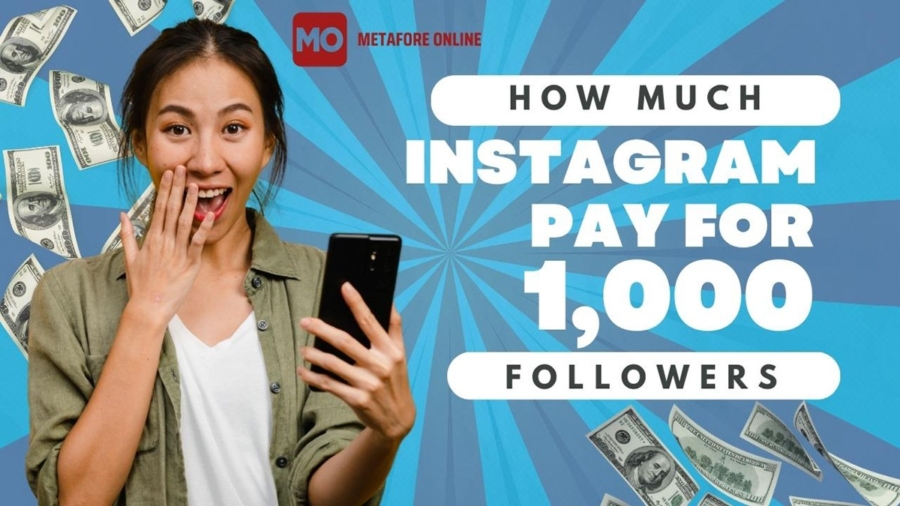 How much Instagram pay for 1,000 followers?