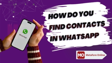 How do you find contacts in WhatsApp?